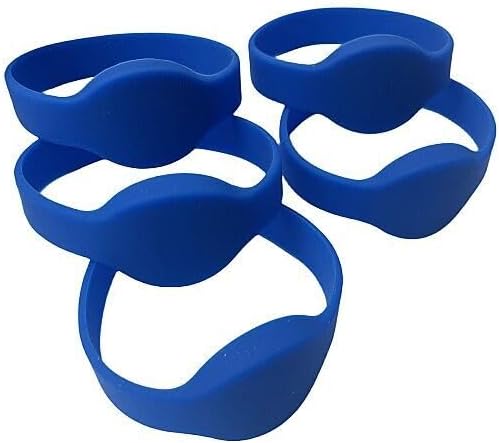 Pulseras con señal RFID para asistencia (Azules)