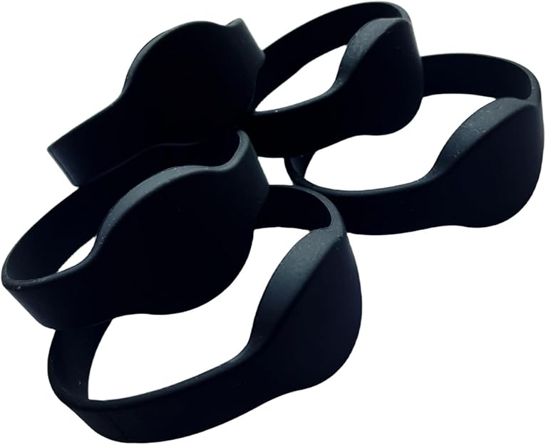 Pulseras con señal RFID para asistencia (Negras)