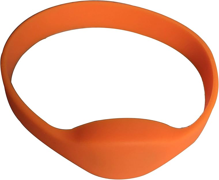Pulseras con señal RFID para asistencia (Naranja)
