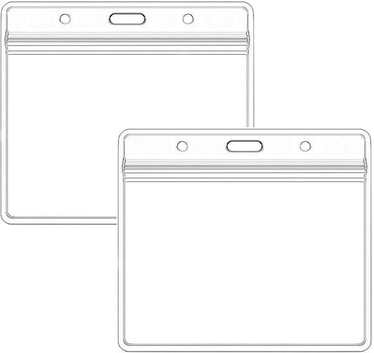 Porta credencial horizontal extra grueso, impermeable y con cierre hermético (Pkt 100)